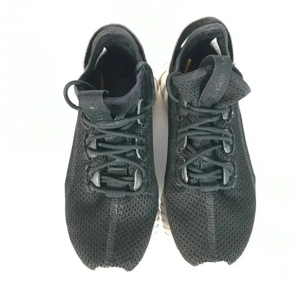 Adidas Black Mesh Tubular Doom Sock  Primeknit Sneaker Shoes - Picture 2 of 7